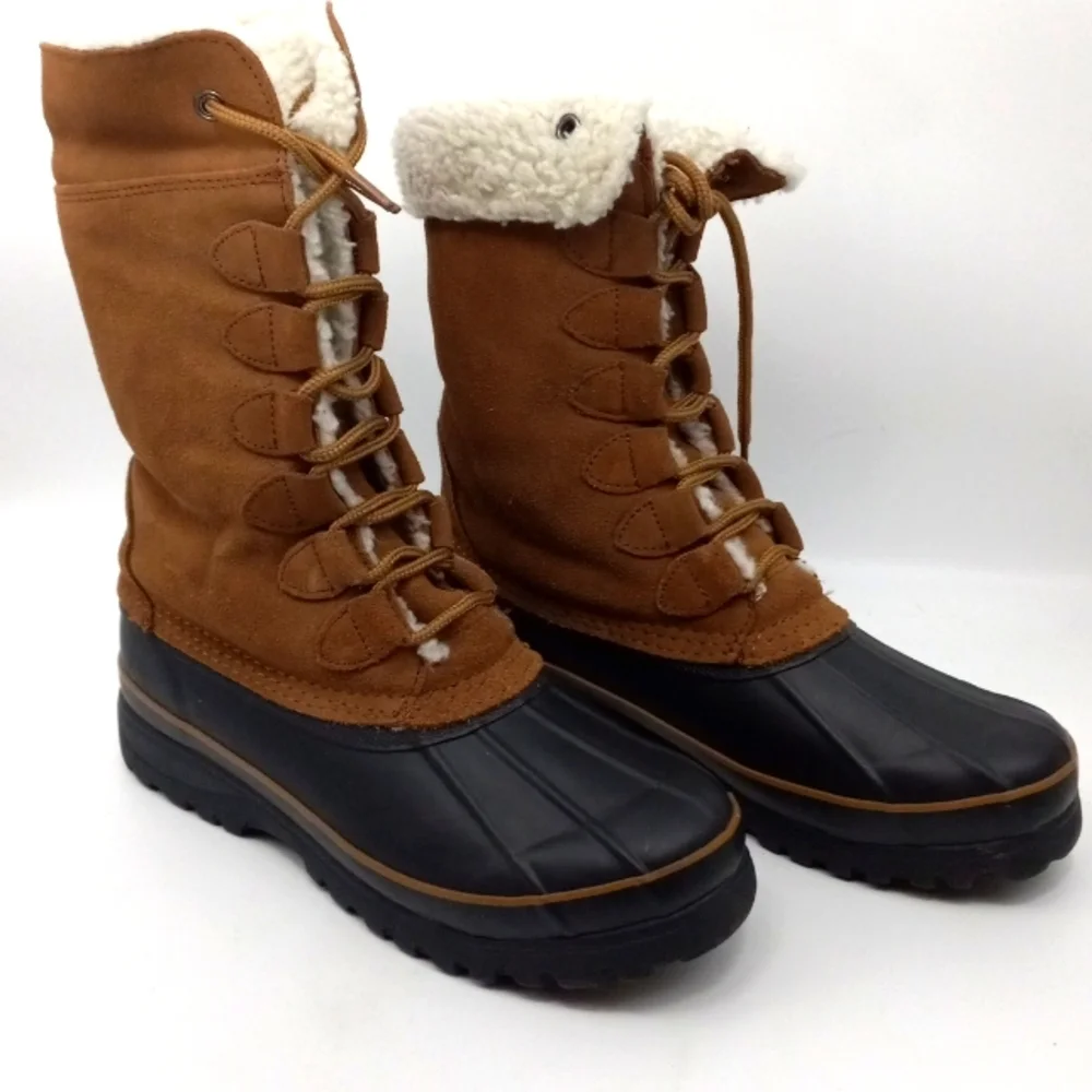 BASS CARIBOU SHERPA LEATHER WINTER BOOT